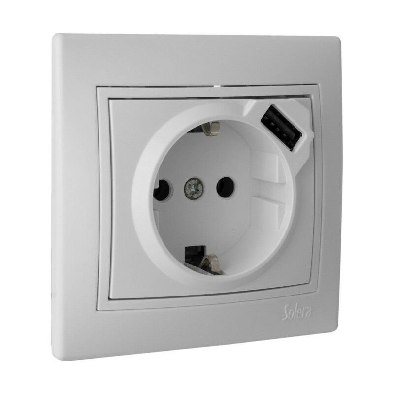 Solera|Base de encaixe Solera erp60usb-u USB Bipolar 250 V 16 A Engastado
