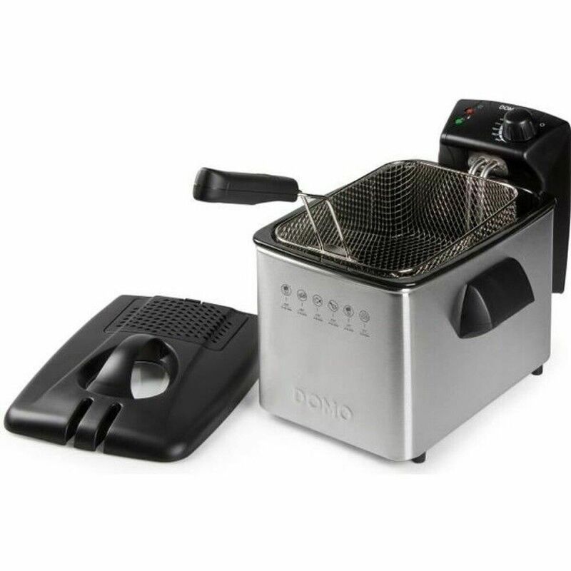 DOMO|Fritadeira DOMO DO465FR 4 L 3000 W Prateado Aço DOMO|Fritadeira DOMO DO465FR 4 L 3000 W Prateado Aço