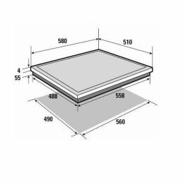 Brandt|Placa de Indução Brandt BPI6310B 60 cm 4600 W