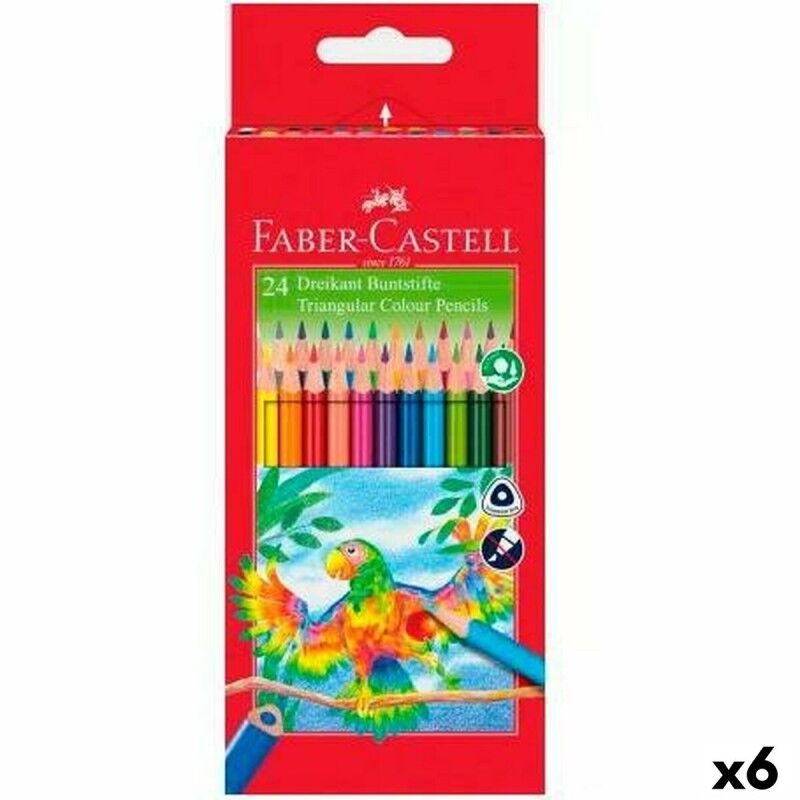 Faber-Castell|Lápis de cores Faber-Castell Multicolor 6 Peças Faber-Castell|Lápis de cores Faber-Castell Multicolor 6 Peças