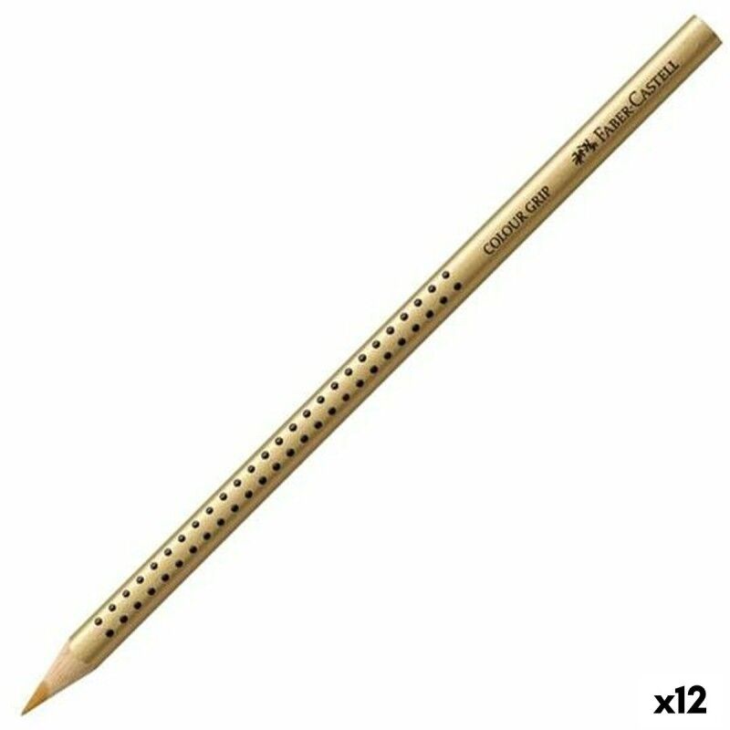 Faber-Castell|Lápiz de Cor Aquarela Faber-Castell Dourado (12 Unidades)