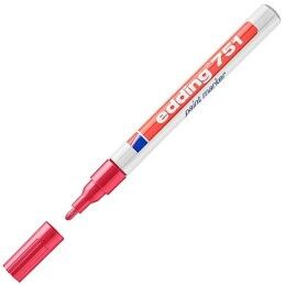 Edding|Rotulador permanente Edding 751 Vermelho (10 Unidades)