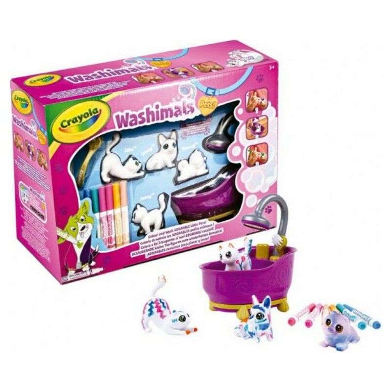 Crayola|Playset Washimals Pets Crayola 74-7453 Banheira 6 Peças Crayola|Playset Washimals Pets Crayola 74-7453 Banheira 6 Peças