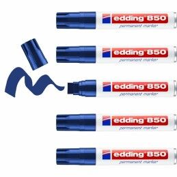 Edding|Rotulador permanente Edding 850 Azul (5 Unidades)