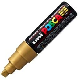 POSCA|Rotuladores POSCA PC-8K Dourado 6 Unidades