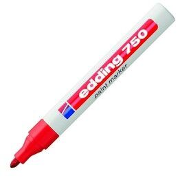 Edding|Rotulador permanente Edding 750 Vermelho (10 Unidades)
