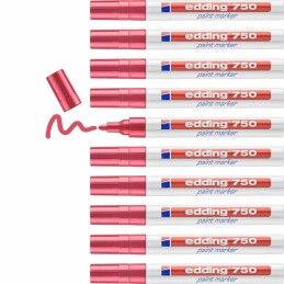 Edding|Rotulador permanente Edding 750 Vermelho (10 Unidades)