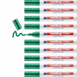 Edding|Rotulador permanente Edding 750 Verde (10 Unidades)