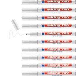 Edding|Rotulador permanente Edding 780 Branco 10 Unidades