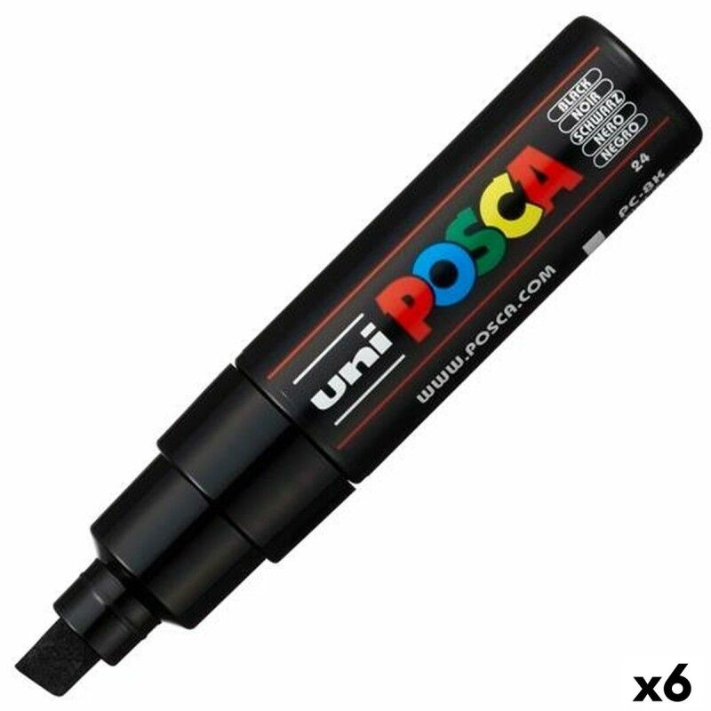 POSCA|Rotuladores POSCA PC-8K Preto (6 Unidades) POSCA|Rotuladores POSCA PC-8K Preto (6 Unidades)