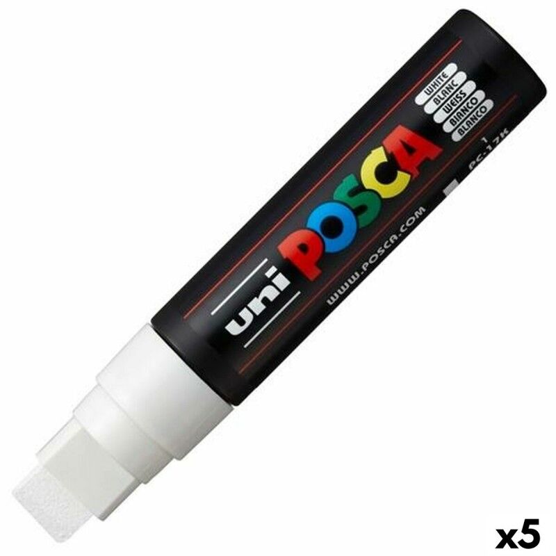 POSCA|Rotuladores POSCA PC-17K Branco 5 Unidades POSCA|Rotuladores POSCA PC-17K Branco 5 Unidades