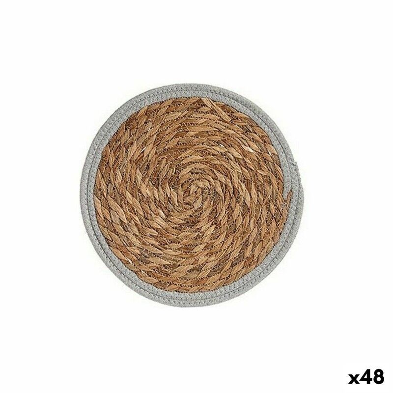 Gift Decor|Individuais Ø 30 cm Natural Cinzento Fibra natural (48 Unidades) Gift Decor|Individuais Ø 30 cm Natural Cinzento Fibra natural (48 Unidades)