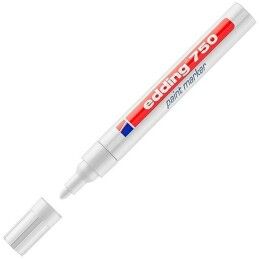 Edding|Rotulador permanente Edding 750  Branco (10 Unidades)