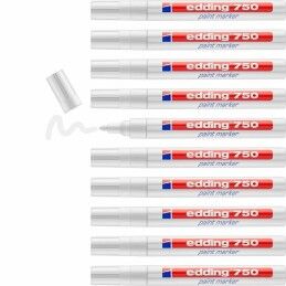 Edding|Rotulador permanente Edding 750  Branco (10 Unidades)