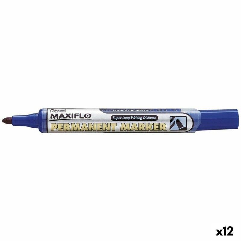 Pentel|Rotulador permanente Pentel Maxiflo NLF50 Azul 12 Peças (12 Unidades) Pentel|Rotulador permanente Pentel Maxiflo NLF50 Azul 12 Peças (12 Unidades)