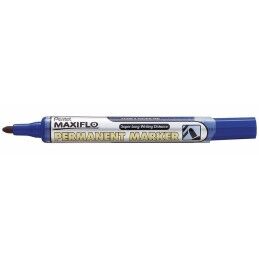 Pentel|Rotulador permanente Pentel Maxiflo NLF50 Azul 12 Peças (12 Unidades)