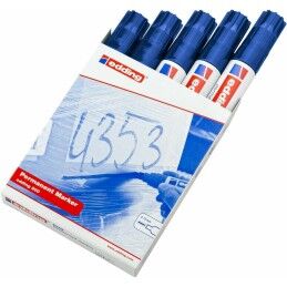Edding|Rotulador permanente Edding 800 Azul (5 Unidades)