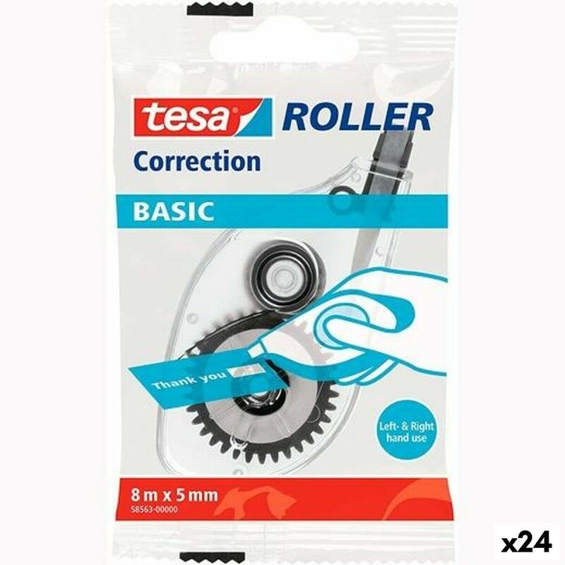 TESA|Fita Corretora TESA Basic Branco 5 mm x 8 m (24 Unidades)