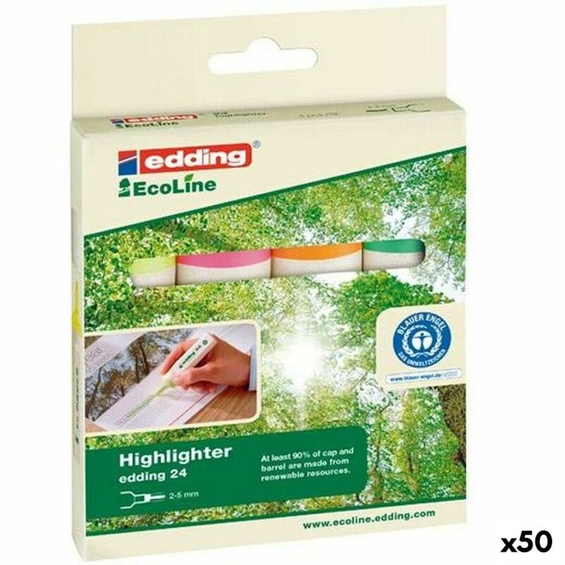 Edding|Conjunto de Marcadores Edding Ecoline Multicolor 4 Peças (50 Unidades) Edding|Conjunto de Marcadores Edding Ecoline Multicolor 4 Peças (50 Unidades)