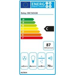 Balay|Extrator Convencional Balay 3BC565GB 60 cm 530 m3/h 70 dB 216W Branco A+