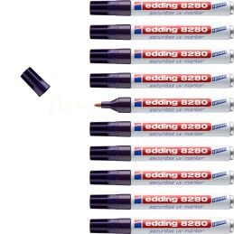 Edding|Rotulador permanente Edding Reativo à luz ultravioleta (10 Unidades)