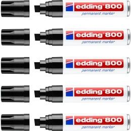 Edding|Rotulador permanente Edding 800 Preto (5 Unidades)