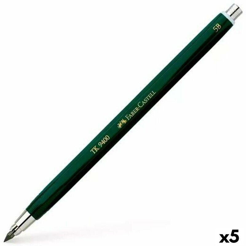 Faber-Castell|Porta-minas Faber-Castell Tk 9400 3 Verde (5 Unidades) Faber-Castell|Porta-minas Faber-Castell Tk 9400 3 Verde (5 Unidades)