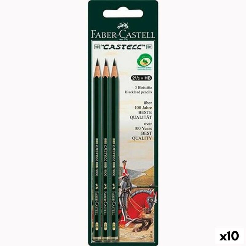 Faber-Castell|Conjunto de Lápis Faber-Castell Sextavado HB (10 Unidades) Faber-Castell|Conjunto de Lápis Faber-Castell Sextavado HB (10 Unidades)