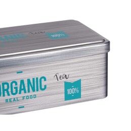 Kinvara|Caixa para Infusões Kinvara Organic Tea Cinzento Folha de Flandres 11 x 7,1 x 18 cm (24 Unidades)