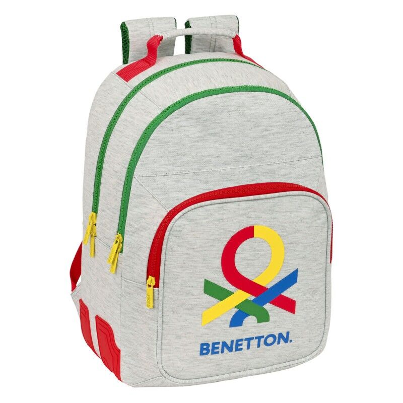 Benetton|Mochila Escolar Benetton Pop Cinzento (32 x 42 x 15 cm) Benetton|Mochila Escolar Benetton Pop Cinzento (32 x 42 x 15 cm)