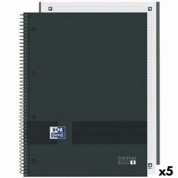 Oxford|Caderno Oxford European Book Write&Erase Preto A4 80 Folhas (5 Unidades)
