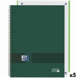 Oxford|Caderno Oxford European Book Write&Erase Verde militar A4 80 Folhas (5 Unidades)