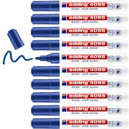 Edding|Marcadores de giz líquido Edding 4095 Azul (10 Unidades)