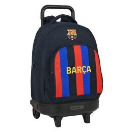 F.C. Barcelona|Mochila Escolar com Rodas 705 F.C. Barcelona Azul 27 x 33 x 10 cm