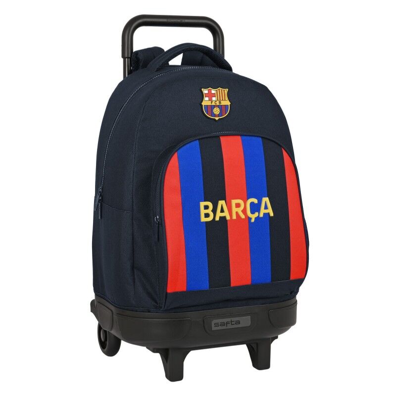 F.C. Barcelona|Mochila Escolar com Rodas F.C. Barcelona Grená Azul Marinho 33 X 45 X 22 cm