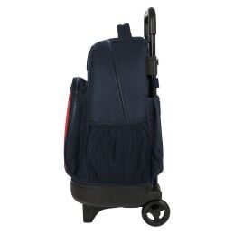 F.C. Barcelona|Mochila Escolar com Rodas F.C. Barcelona Grená Azul Marinho 33 X 45 X 22 cm