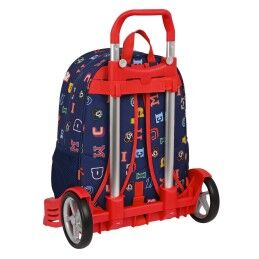 Mickey Mouse Clubhouse|Mochila Escolar com Rodas Mickey Mouse Clubhouse Only one Azul Marinho 33 x 42 x 14 cm