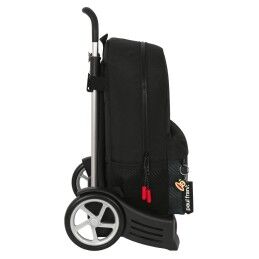 Paul Frank|Mochila Escolar com Rodas Paul Frank Campers Preto (30 x 46 x 14 cm)