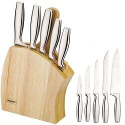Feel Maestro|Conjunto de Facas de Cozinha e Suporte Feel Maestro MR-1411 Madeira