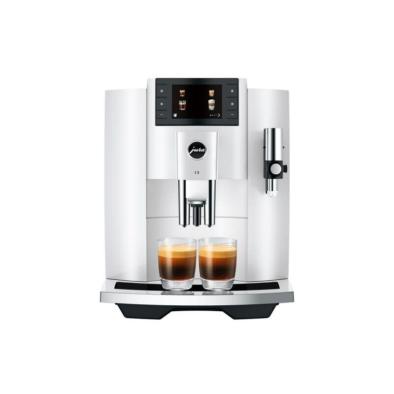 Jura|Cafeteira Superautomática Jura E8 Piano White (EC) Branco 1450 W 15 bar 1,9 L Jura|Cafeteira Superautomática Jura E8 Piano White (EC) Branco 1450 W 15 bar 1,9 L