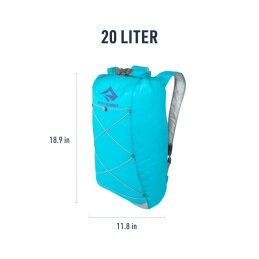 Sea to Summit|Mochila de montanha Sea to Summit Ultra-Sil Dry Day Pack Azul Prateado 22 L