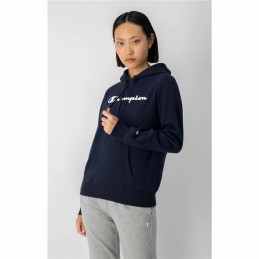 Polar com Capuz Mulher Champion Navy Azul Marinho