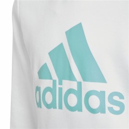 Polar com Capuz Criança Adidas Azul Branco