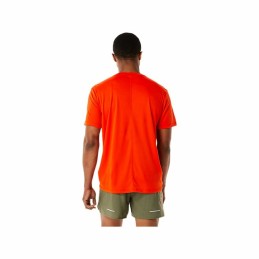 Camisola de Manga Curta Homem Asics FUJITRAIL Laranja