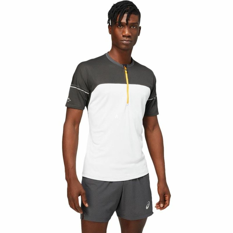 Camisola de Manga Curta Homem Asics Fujitrail Top Branco