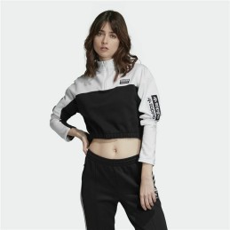 Camisola de Manga Curta Mulher Adidas Cropped Branco