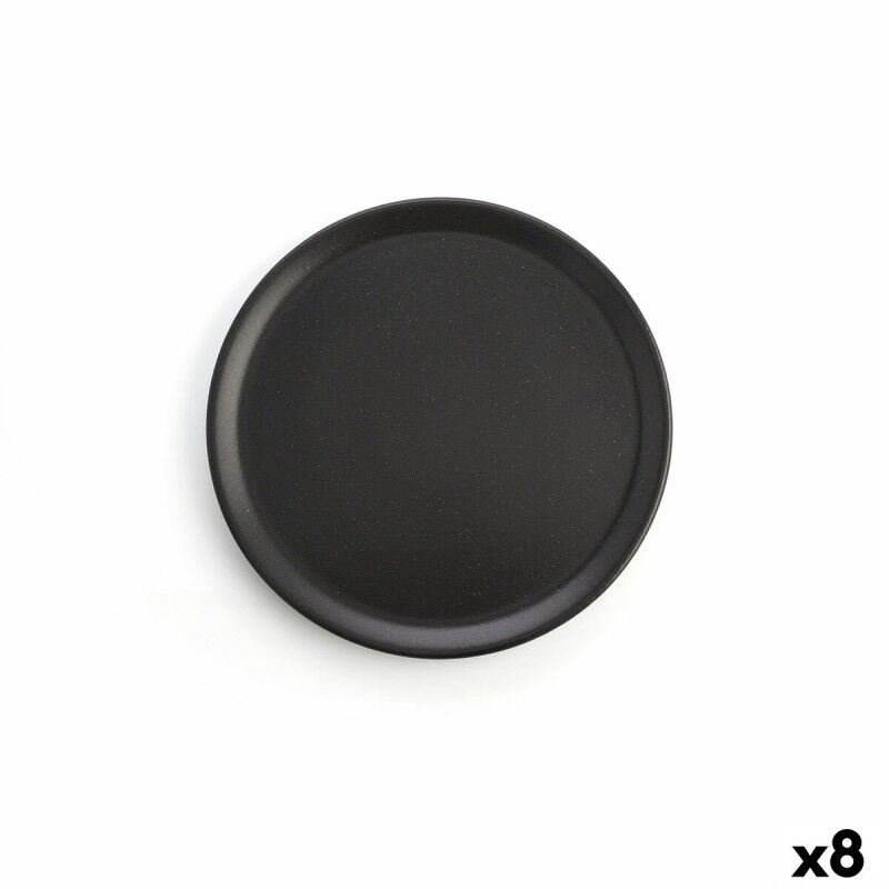 Anaflor|Prato de Jantar Anaflor Barro Anaflor Preto Barro cozido Ø 31 cm Carne (8 Unidades)