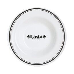 Luminarc|Prato para Massa Luminarc Friends Time Bistro Branco/Preto Vidro 28,5 cm (12 Unidades)