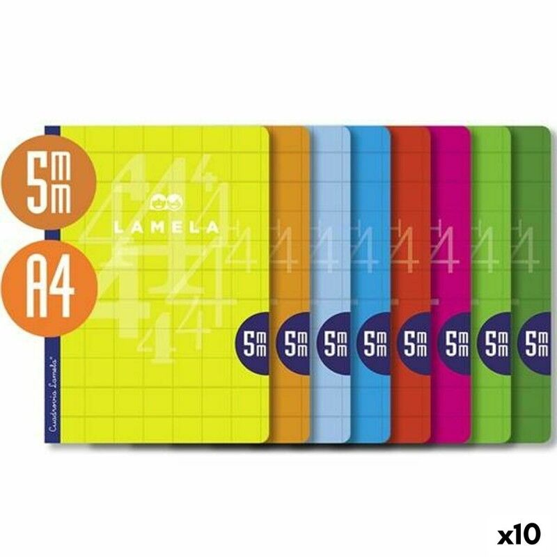 Lamela|Caderno Lamela Multicolor A4 (10 Unidades) Lamela|Caderno Lamela Multicolor A4 (10 Unidades)