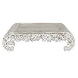 DKD Home Decor|Mesa de apoio DKD Home Decor Branco Madeira de mangueira 89 x 63,5 x 25,4 cm